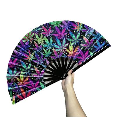 Custom Print Pantone Color Bamboo Hand Fan with OEM Service and Multiple Sizes