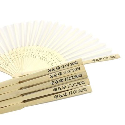23*42cm 120g Painted Bamboo Hand Fan for Home Decoration and Wedding Gift