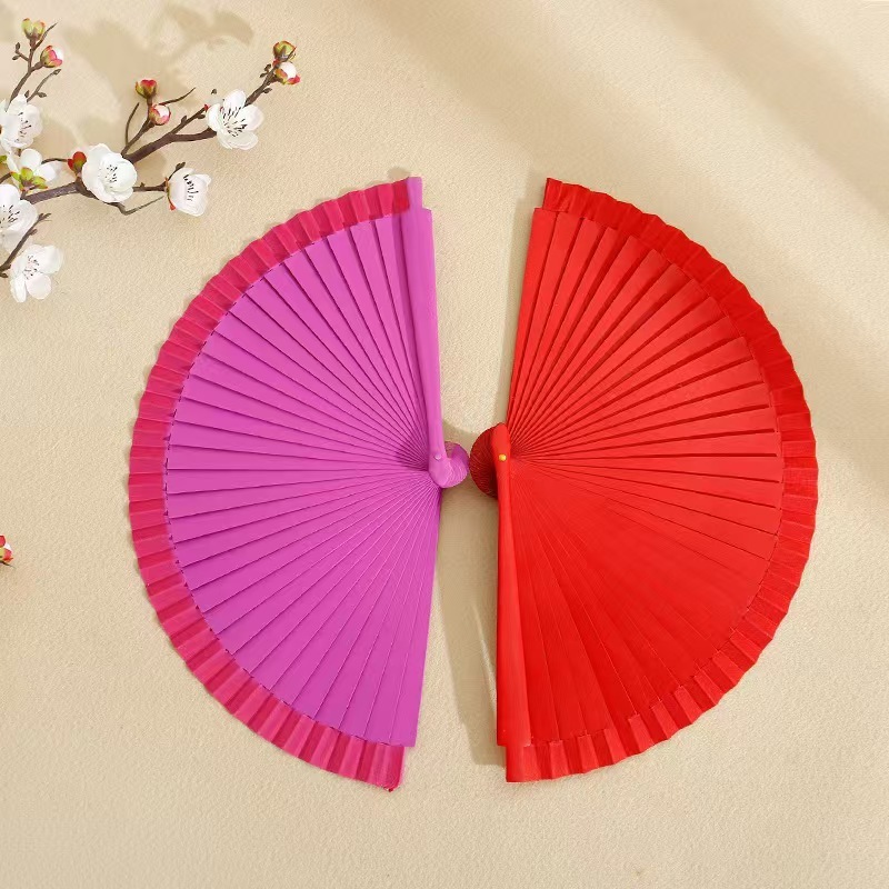 Customized Personalized Engraved Wooden Hand Fan Eco-Friendly Folding Fan for Weddings and Gifts