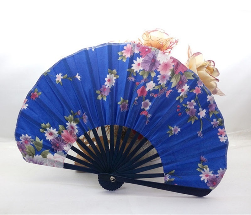 Custom Printed 8 Inch Wooden Folding Hand Fan for Weddings and Promotional Events