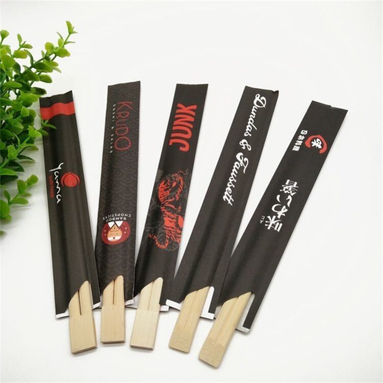 Eco-Friendly Disposable Bamboo Chopsticks 100prs/bag with 4.0-5.0mm Thickness for Sushi and Restaurants