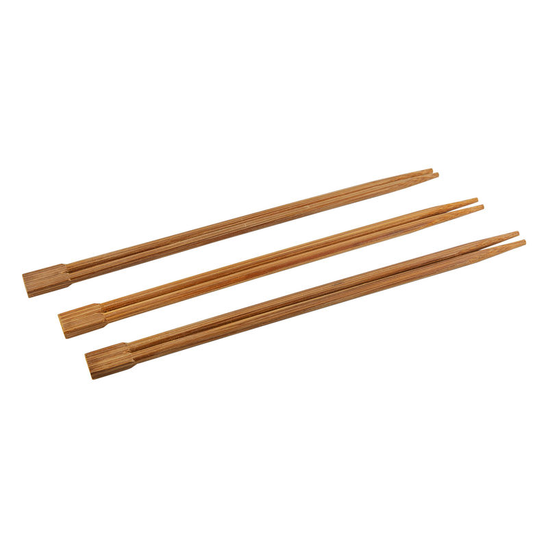 Best price 21cm Twin Printed Barbecue Disposable Bamboo Wooden Chopsticks With Free Design Custom Paper Sleeve